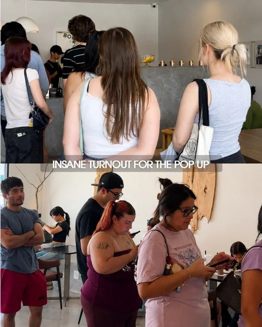 BobaPOP post: insane turnout for the pop-up