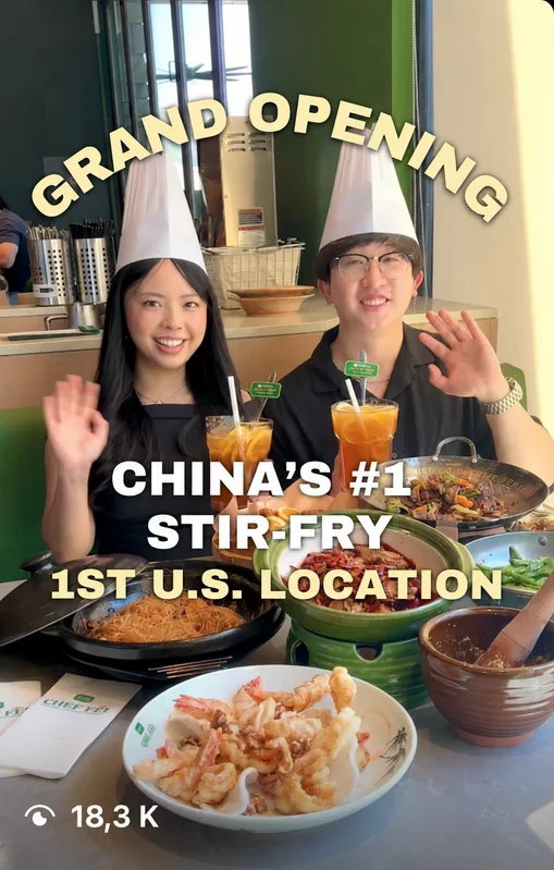 ryanandstacy_'s post: grand opening of China's #1 stir-fry, 1st U.S. location