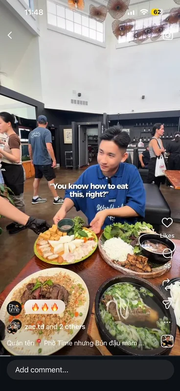Creator reel by @zac.td at Pho Time